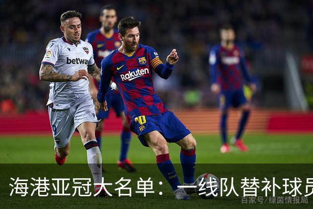 海港亚冠大名单：一线队替补球员+U23球员为主体